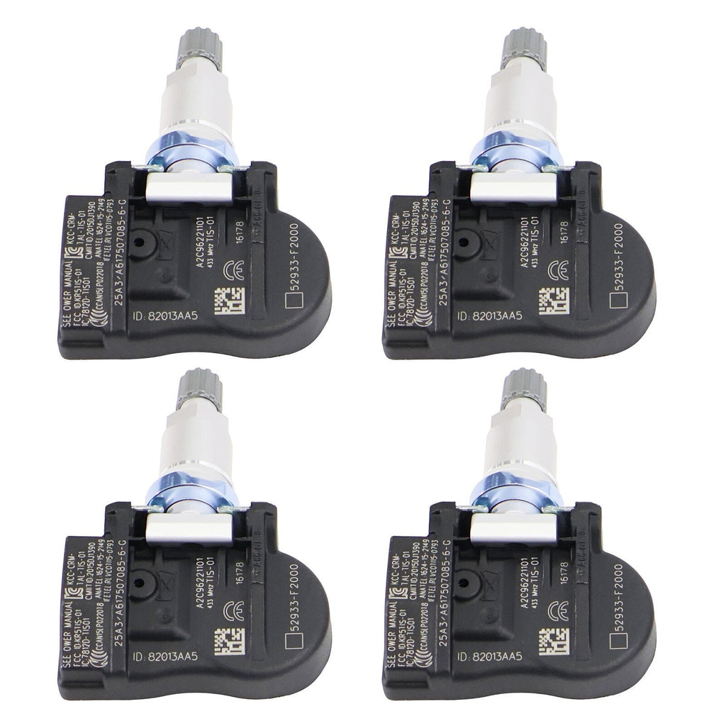 4Pcs Tire Pressure Monitor Sensor for Hyundai IONIQ SANTA KIA NIRO 52933F2000