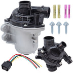 Electric Water Pump W/Thermostat/Harness For BMW X1 X3 X4 X5 3.0 L6 11517632426