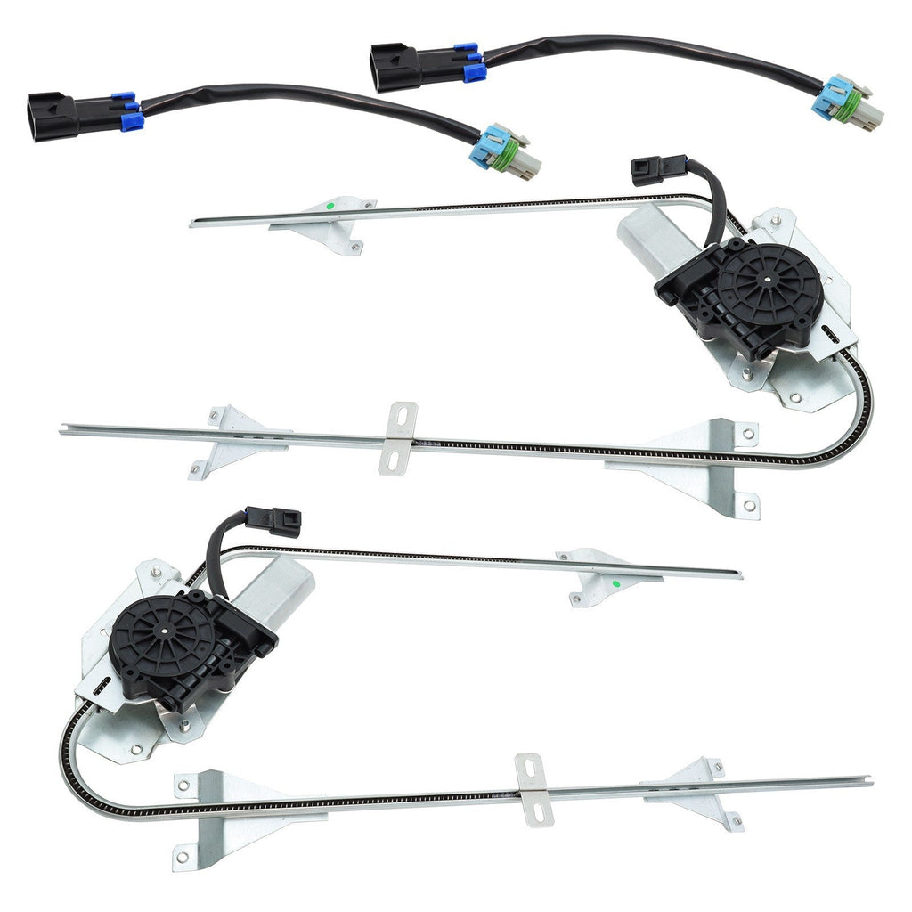 2x Front Power Window Regulator w/ Motor For International 9200 9900 Truck 00-07