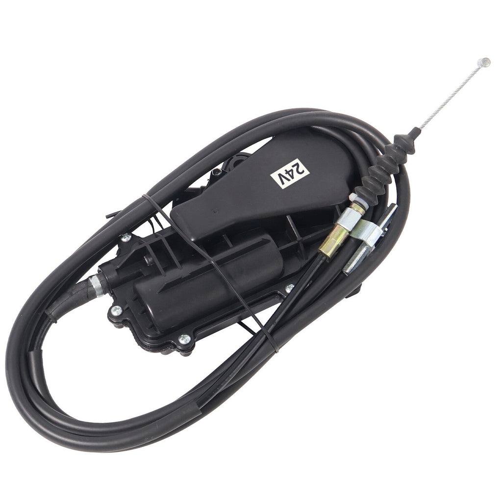 24V With 87" Cable Motor Assembly Engine Stop For 98-04 ISUZU NPR NPR-HD NQR
