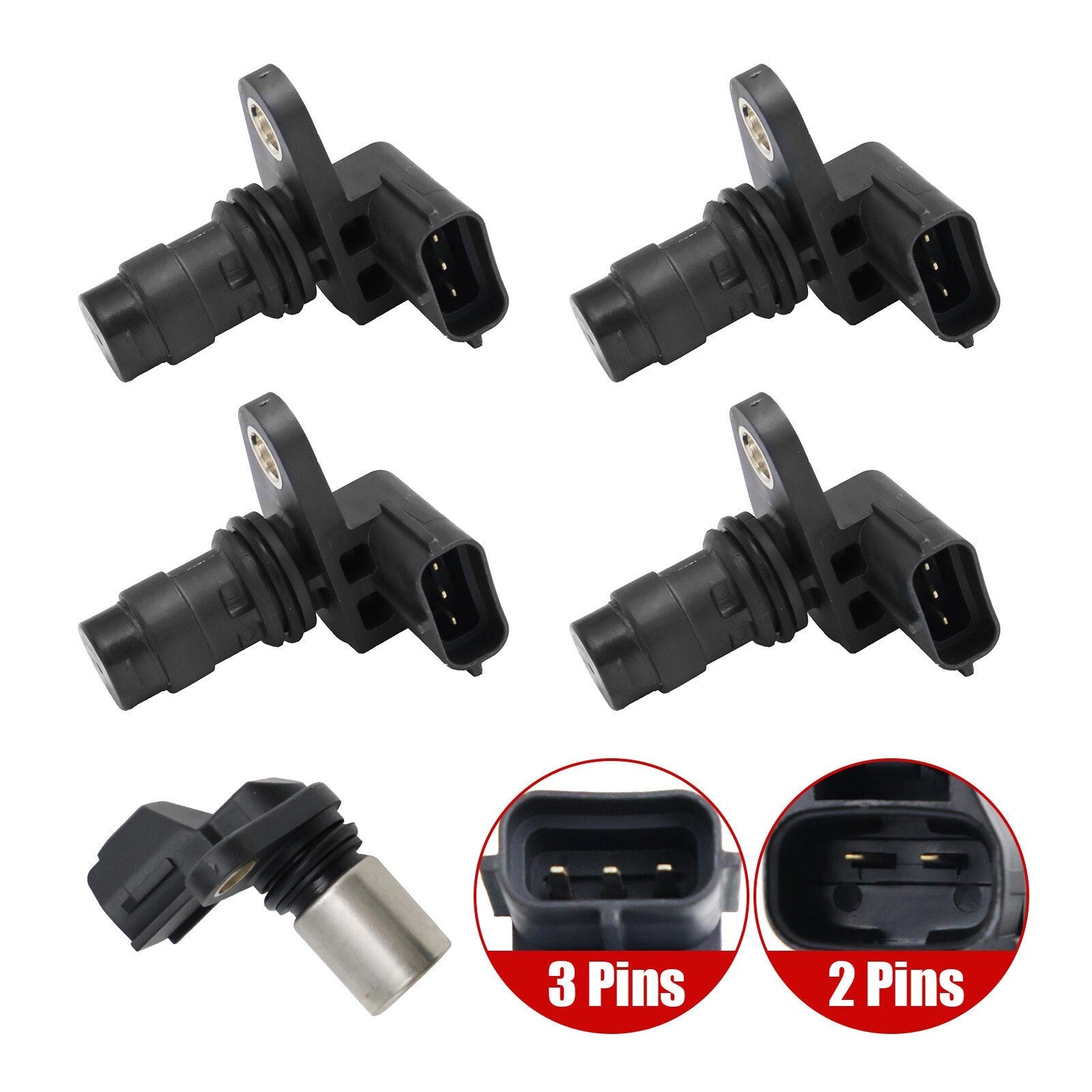 307112930 4x Camshaft & 1x Crankshaft Position Sensor For 05-10 Volvo XC90 4.4L