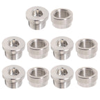 5x Stainless O2 Oxygen Sensor Bung Plug & Weld On Bung Plug Nut Cap M18 X 1.5