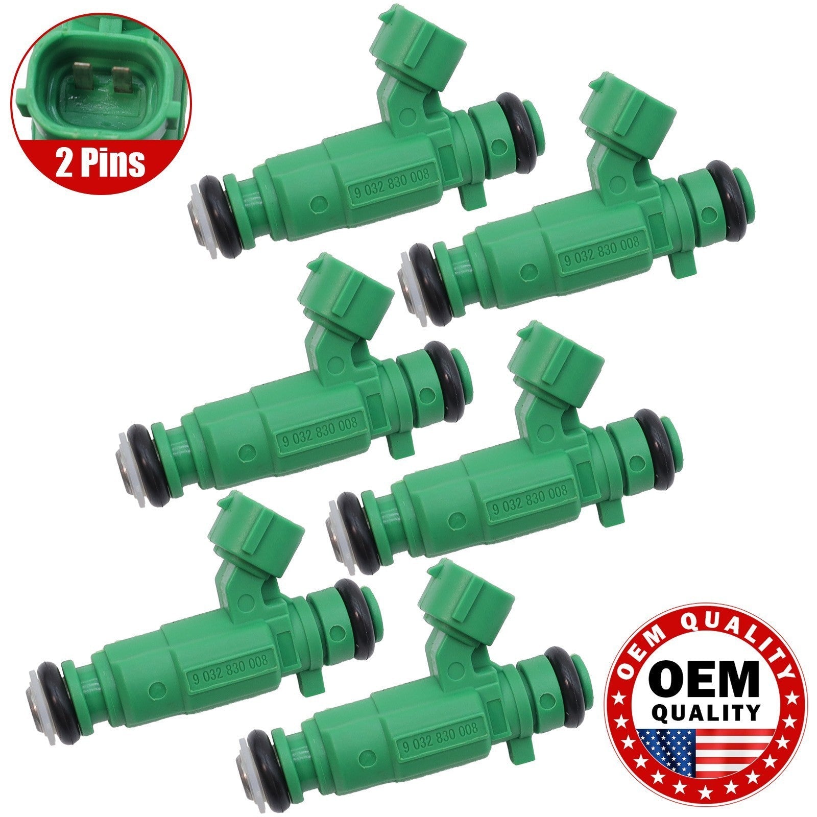 SET OF 6 FUEL INJECTORS 35310-37150 FITS 1999-2011 HYUNDAI KIA 2.5L 2.7L 3.5L V6