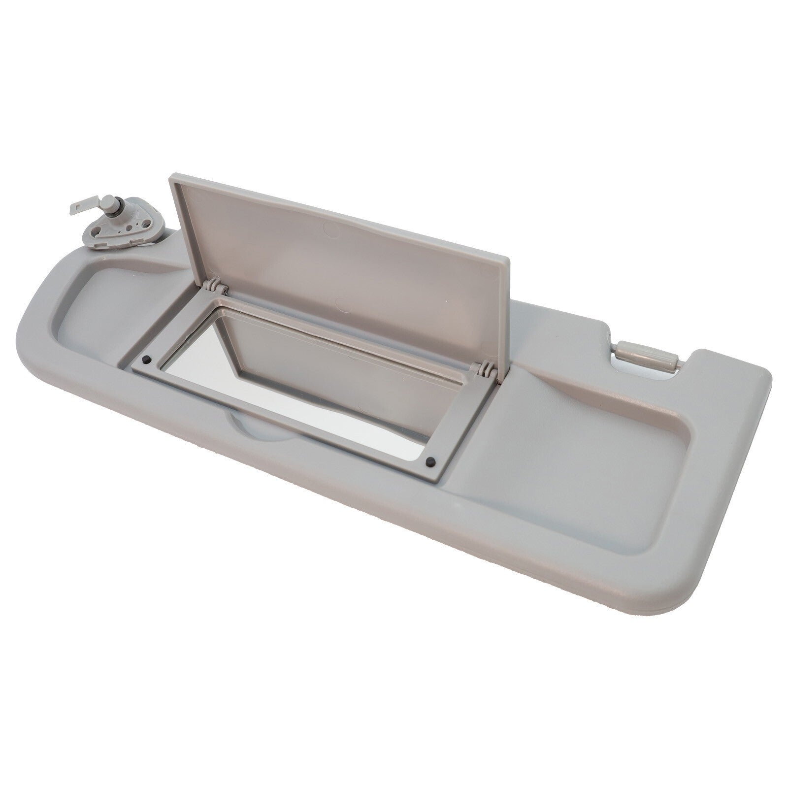 Sun Visors W/Hanger Driver Left Side Hand For Honda Civic 2006-2008 Light Gray