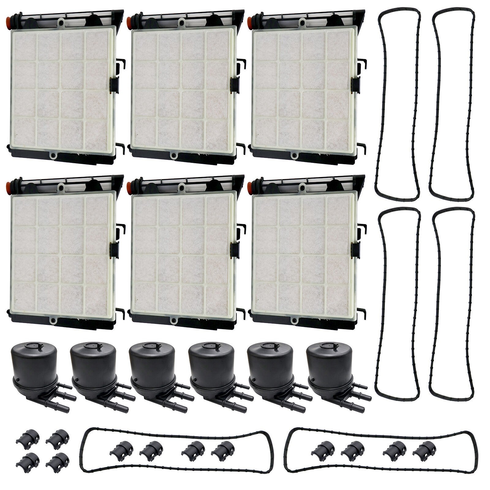 6x Diesel Fuel Filter Kit FD4625 New For 2017-2020 Ford F-250 F-350 6.7L