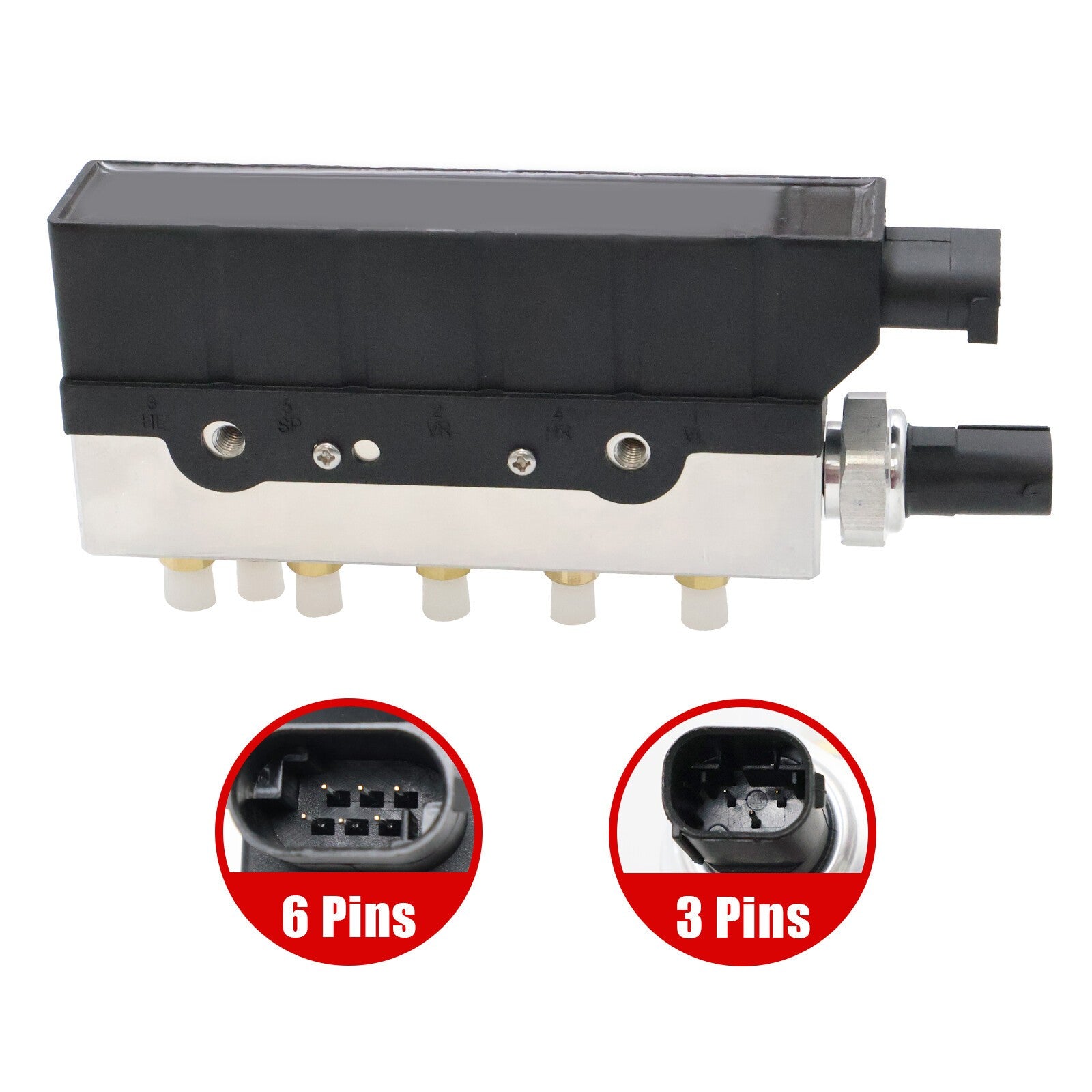 Air Suspension Valve Block For 00-06 Mercedes-Benz S430 Base Guard AMG 4Matic
