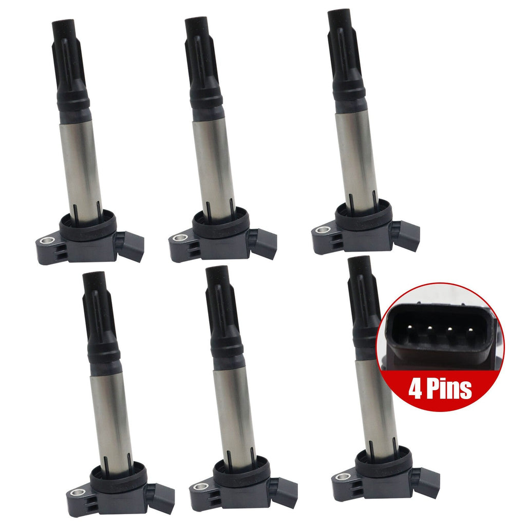 New 6Pcs Ignition Coil UF487 For 05-21 Toyota Sienna RAV4 Lexus ES350 GS350