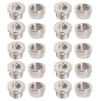 10 Set Oxygen Sensor Weld On Stainless Steel Bung + Hex Plug Cap Kit M18x1.5