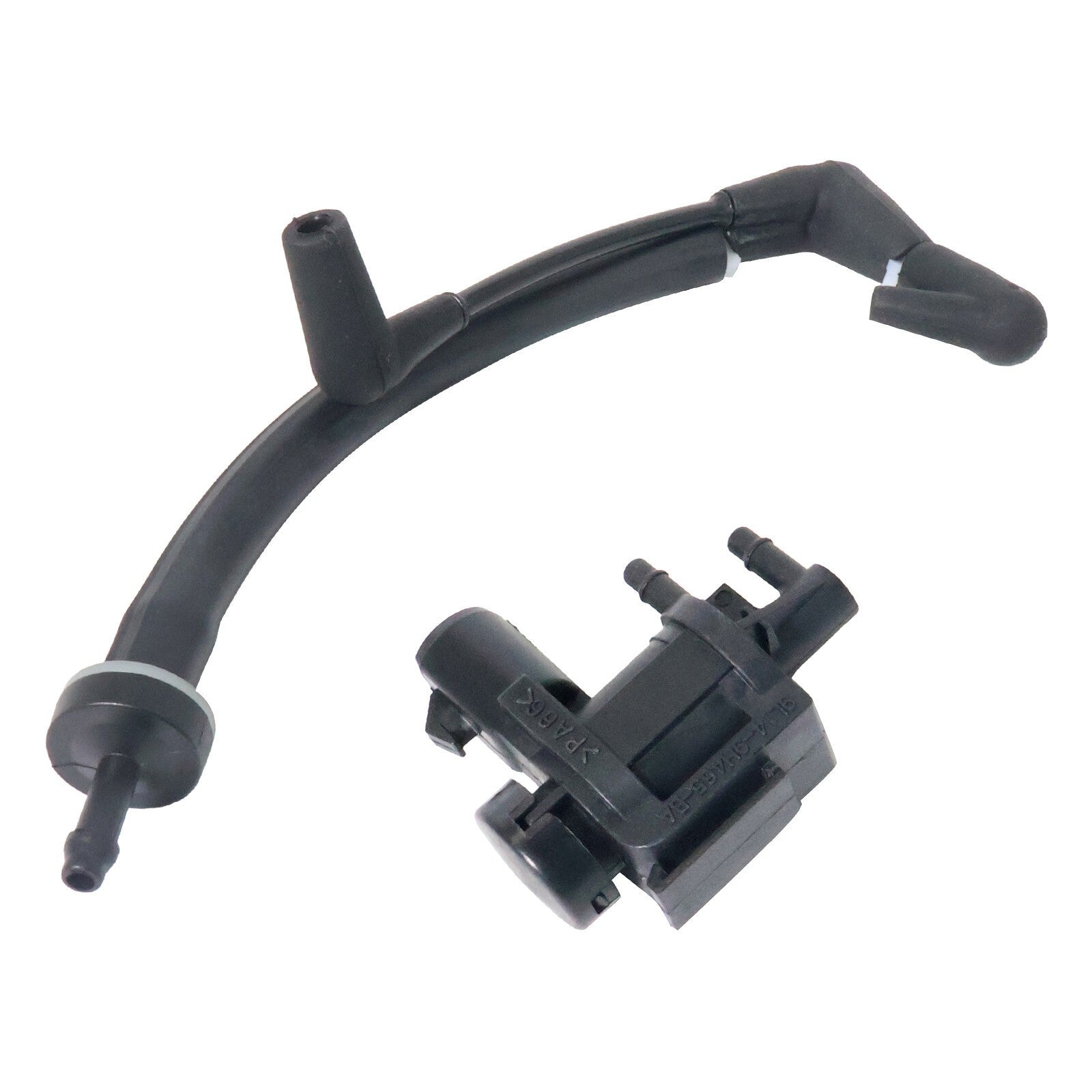 1x Auto Hub Lock Vacuum Line Tube Check Valve + 1x Solenoid For 15-20 Ford F150
