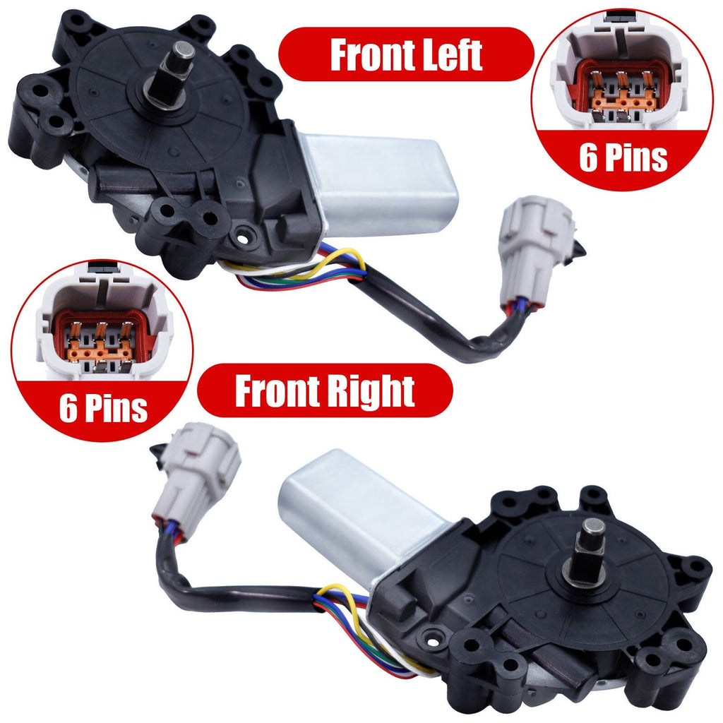 2x Window Motors Front for Infiniti QX56 Nissan Armada Titan 2004-19 807319FJ0A