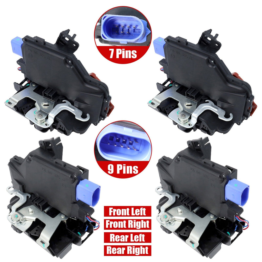 7L0839016D 4PCS Door Lock Latch Actuator For Porsche Cayenne VW Touareg Phaeton