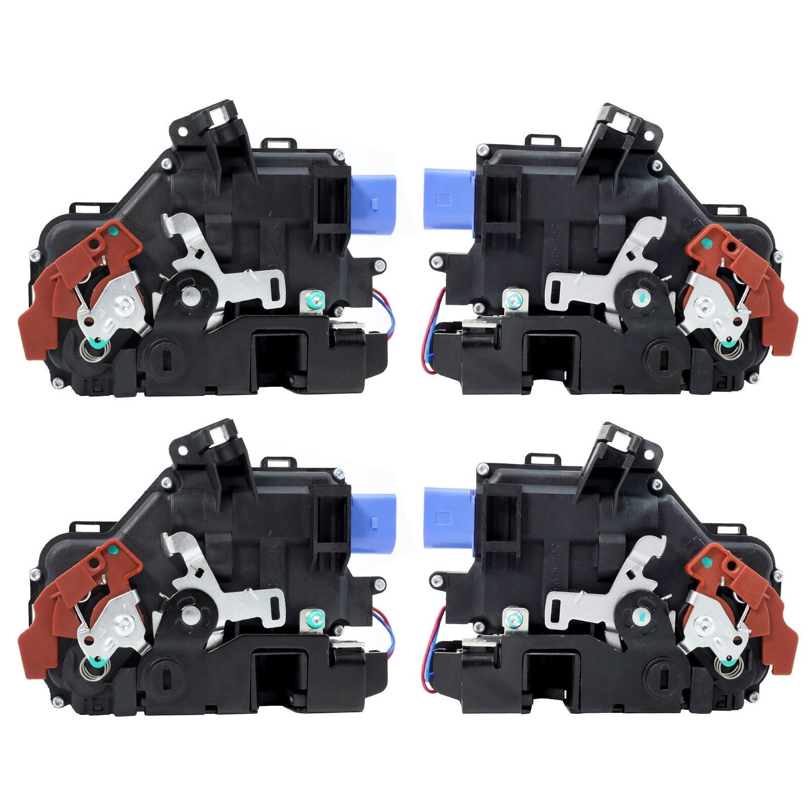 7L0839016D 4PCS Door Lock Latch Actuator For Porsche Cayenne VW Touareg Phaeton