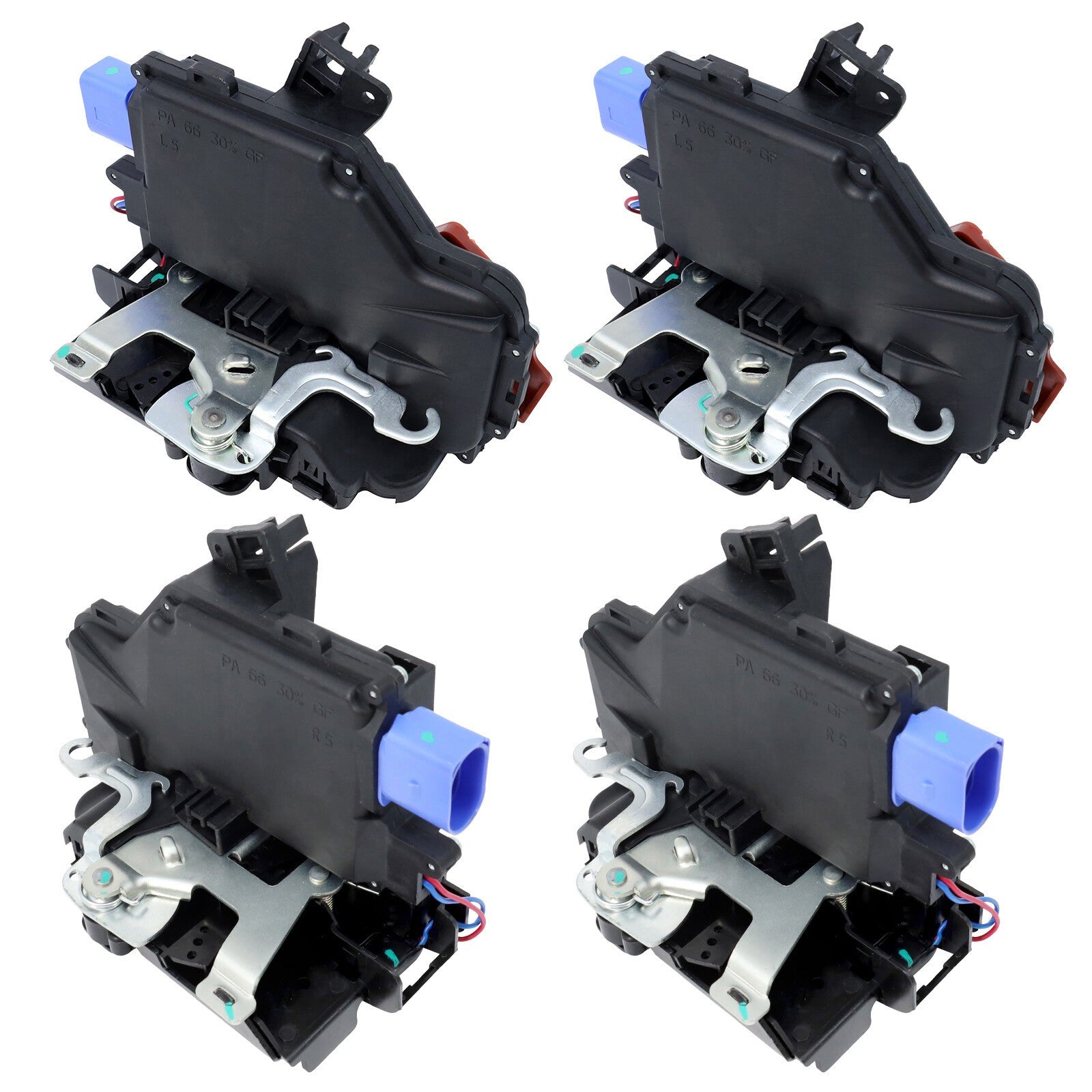 7L0839016D 4PCS Door Lock Latch Actuator For Porsche Cayenne VW Touareg Phaeton