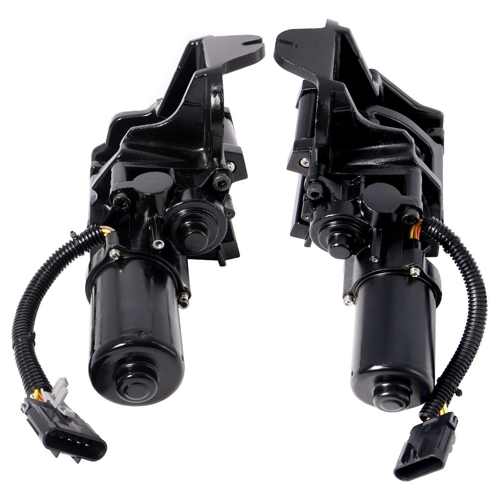 Set of 2 Front RH&LH Power Running Board Motors Bracket W/plug for Cadillac GMC