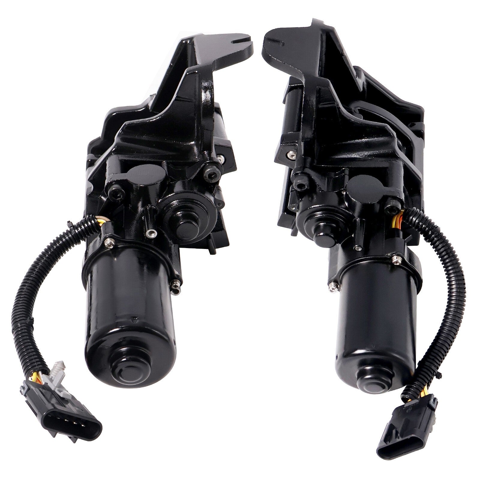 Set of 2 Front RH&LH Power Running Board Motors Bracket W/plug for Cadillac GMC