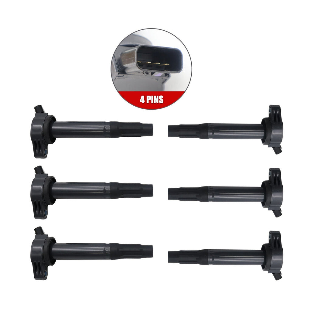 Set of 6 Ignition Coil For Toyota Camry 4Runner Avalon 2005-21 4.6L 9191902251