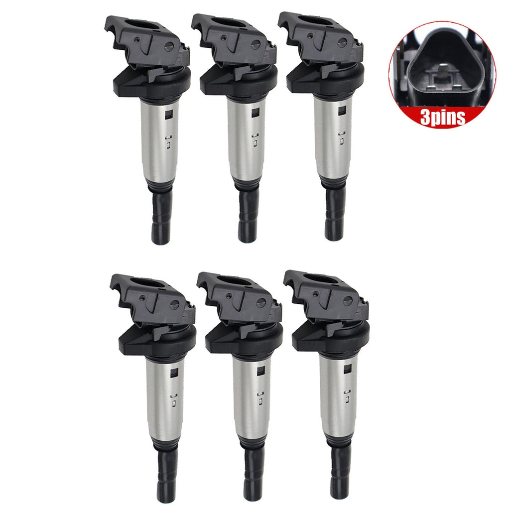 6 x Ignition Coil Pack For BMW 545i 535xi 535i 530xi  530i 528i 12137551049
