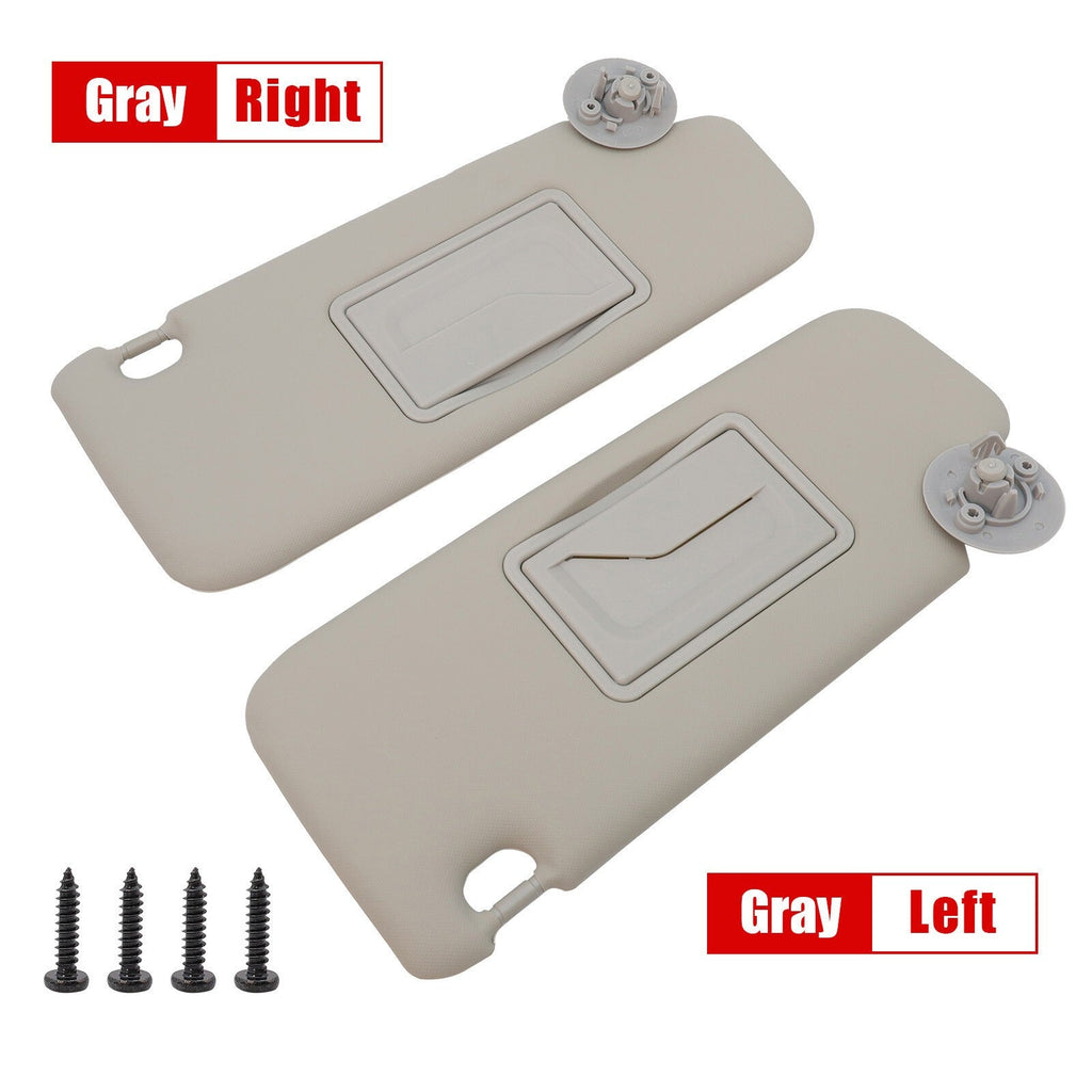 1 Pair Fits Chevrolet Sonic 2012-2016 1.4L 1.6L 1.8L Left & Right Gray Sun Visor