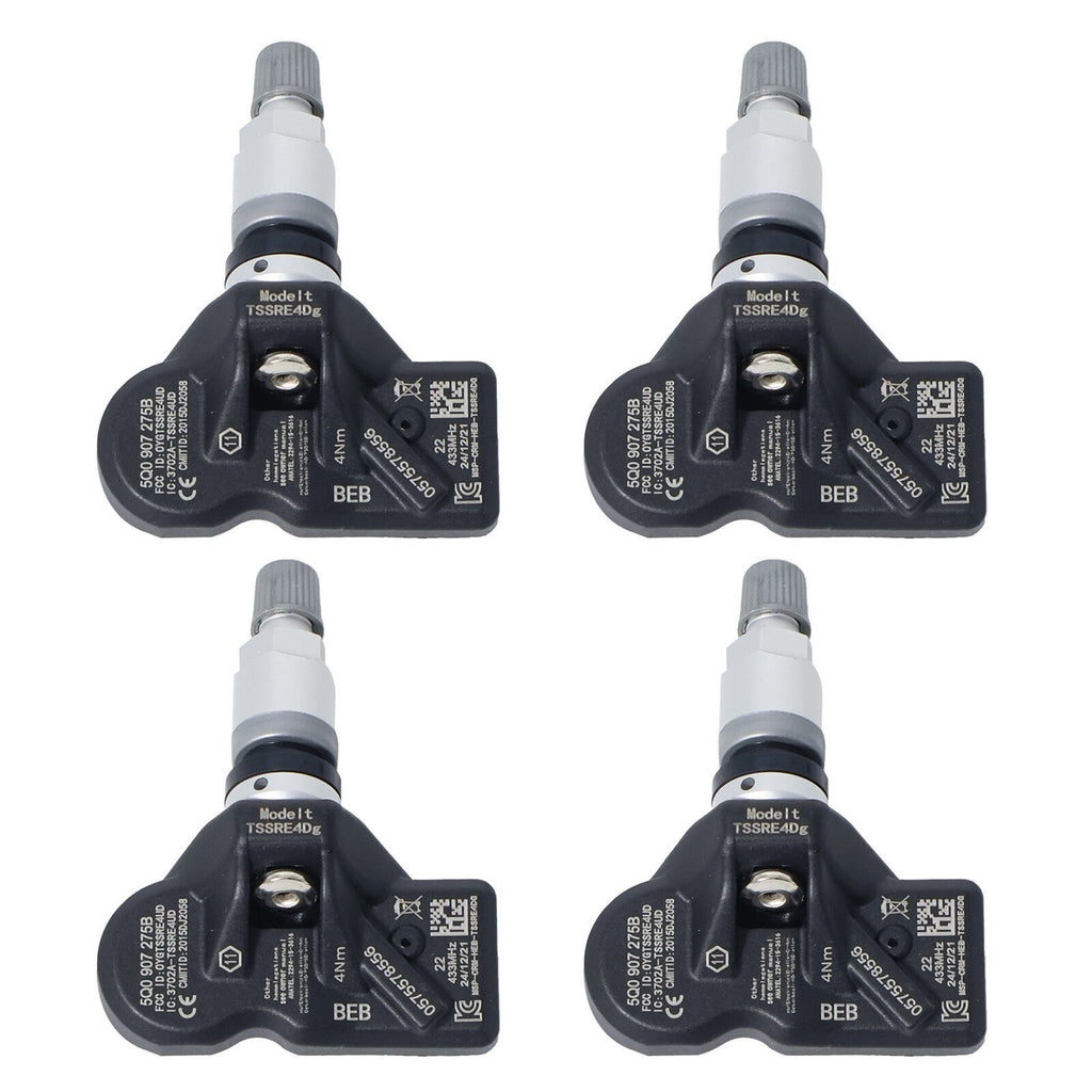 4x Tire Pressure Monitoring Sensor 5Q0907275B For Audi Rolls-Royce VW Porsche