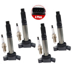 UF487 4X Ignition Coil + 4X Spark Plugs For Scion tC  Toyota Avalon L4 2.5L