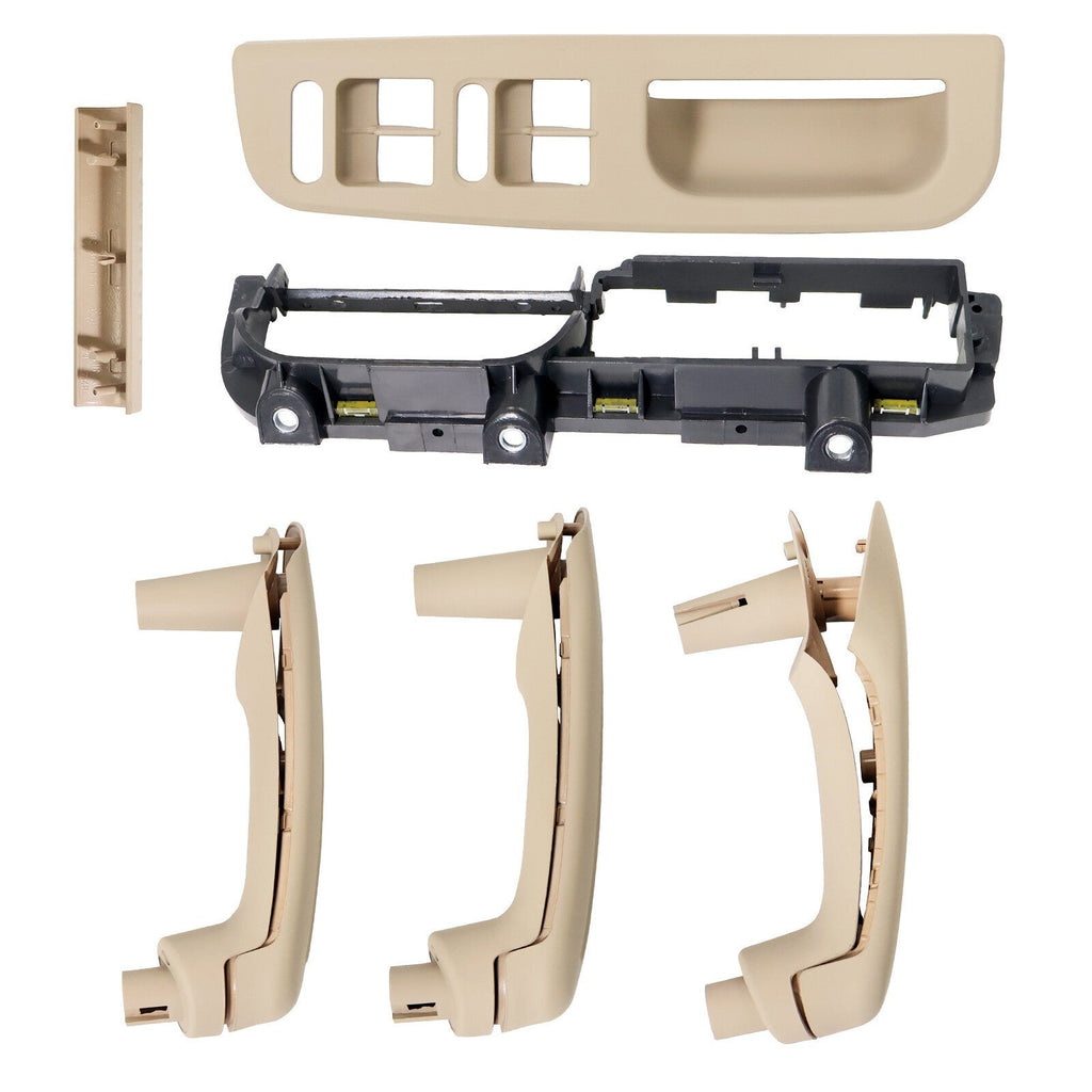 1 Set Window Switch Panel Bezel Door Handle Trim Beige for VW 1J0867171A Beige
