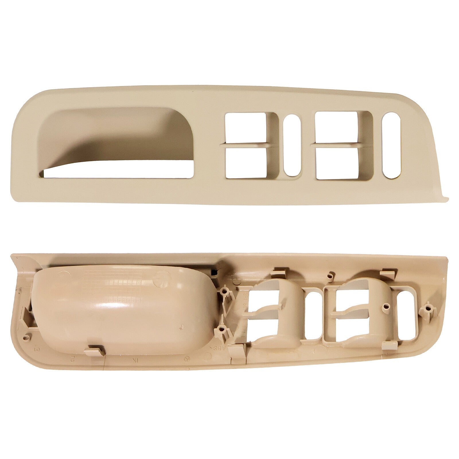 1 Set Window Switch Panel Bezel Door Handle Trim Beige for VW 1J0867171A Beige
