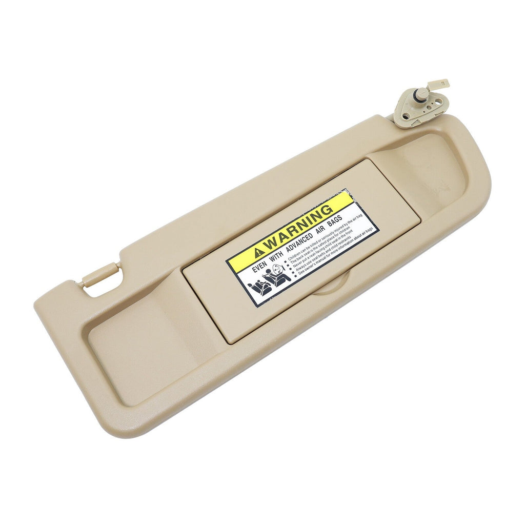 Beige Sun Visor W/Hook Clips Pair For 2006-2011 Honda Civic Left & Right