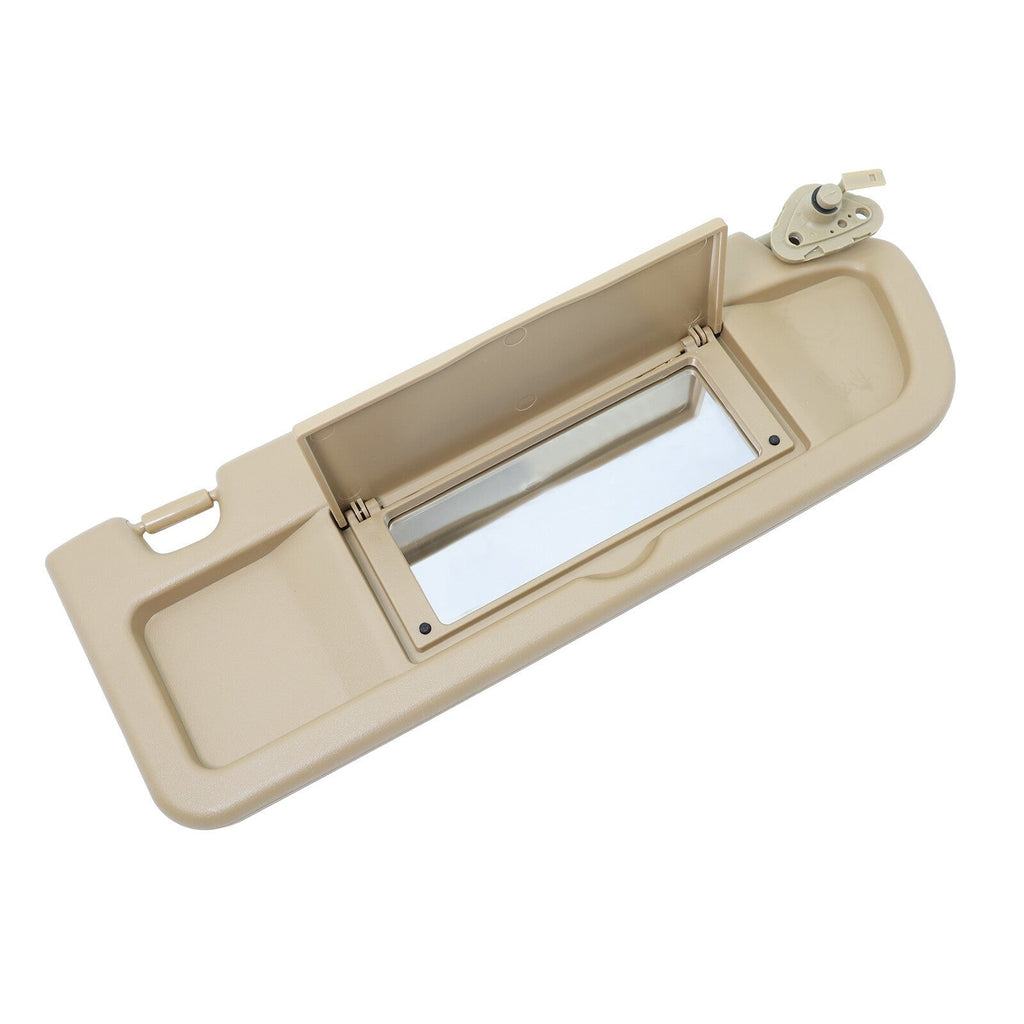 Beige Sun Visor W/Hook Clips Pair For 2006-2011 Honda Civic Left & Right