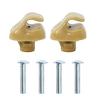 Beige Sun Visor W/Hook Clips Pair For 2006-2011 Honda Civic Left & Right