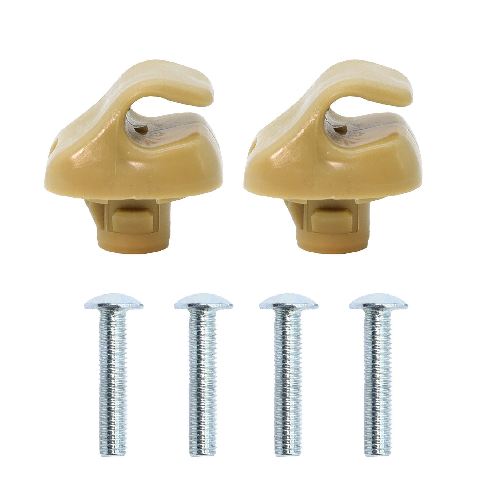 Beige Sun Visor W/Hook Clips Pair For 2006-2011 Honda Civic Left & Right
