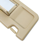 Beige Sun Visor W/Hook Clips Pair For 2006-2011 Honda Civic Left & Right