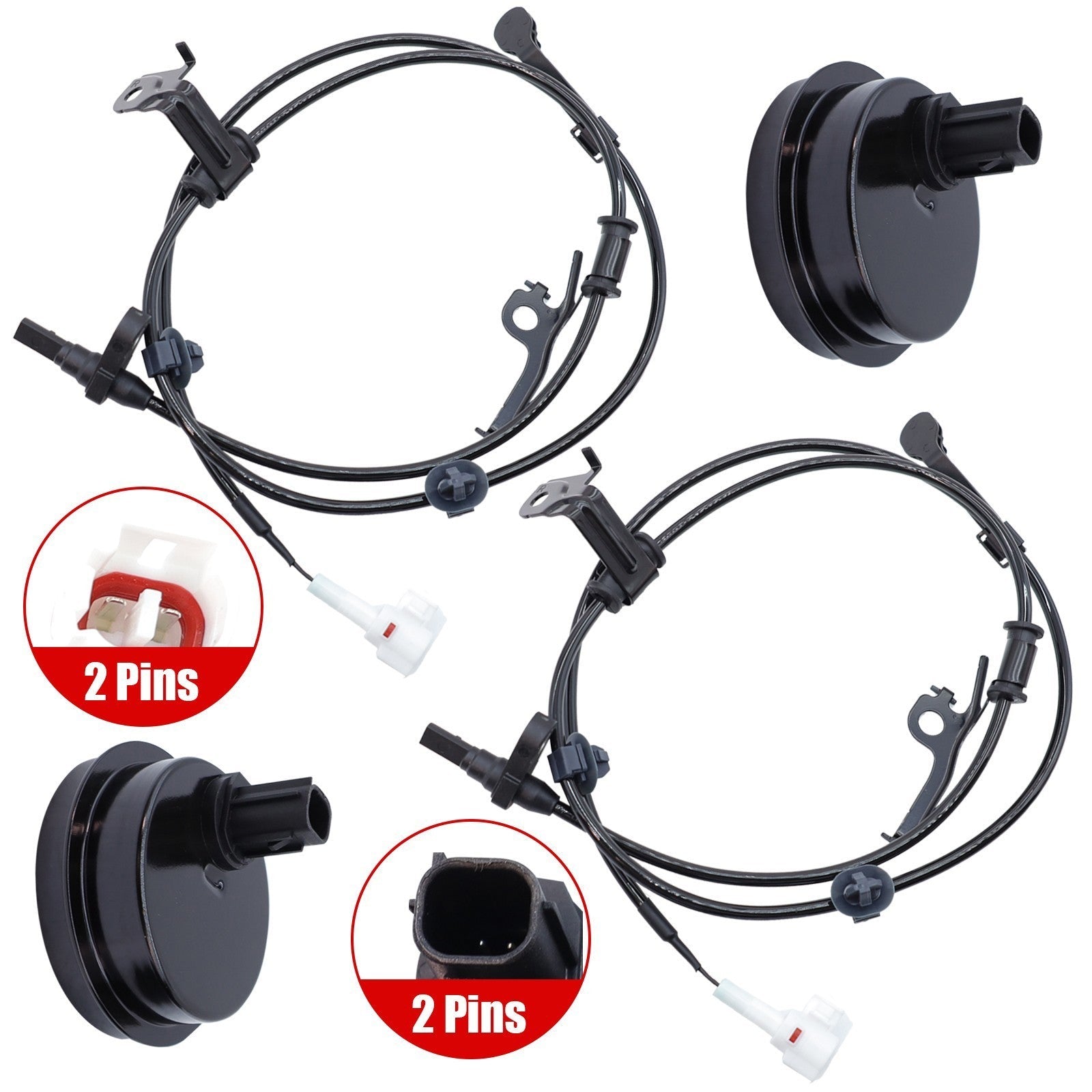 Set of 4 ABS Speed Sensor Front- Rear Left & Right Fits: xD 2008 Yaris 2006-2011