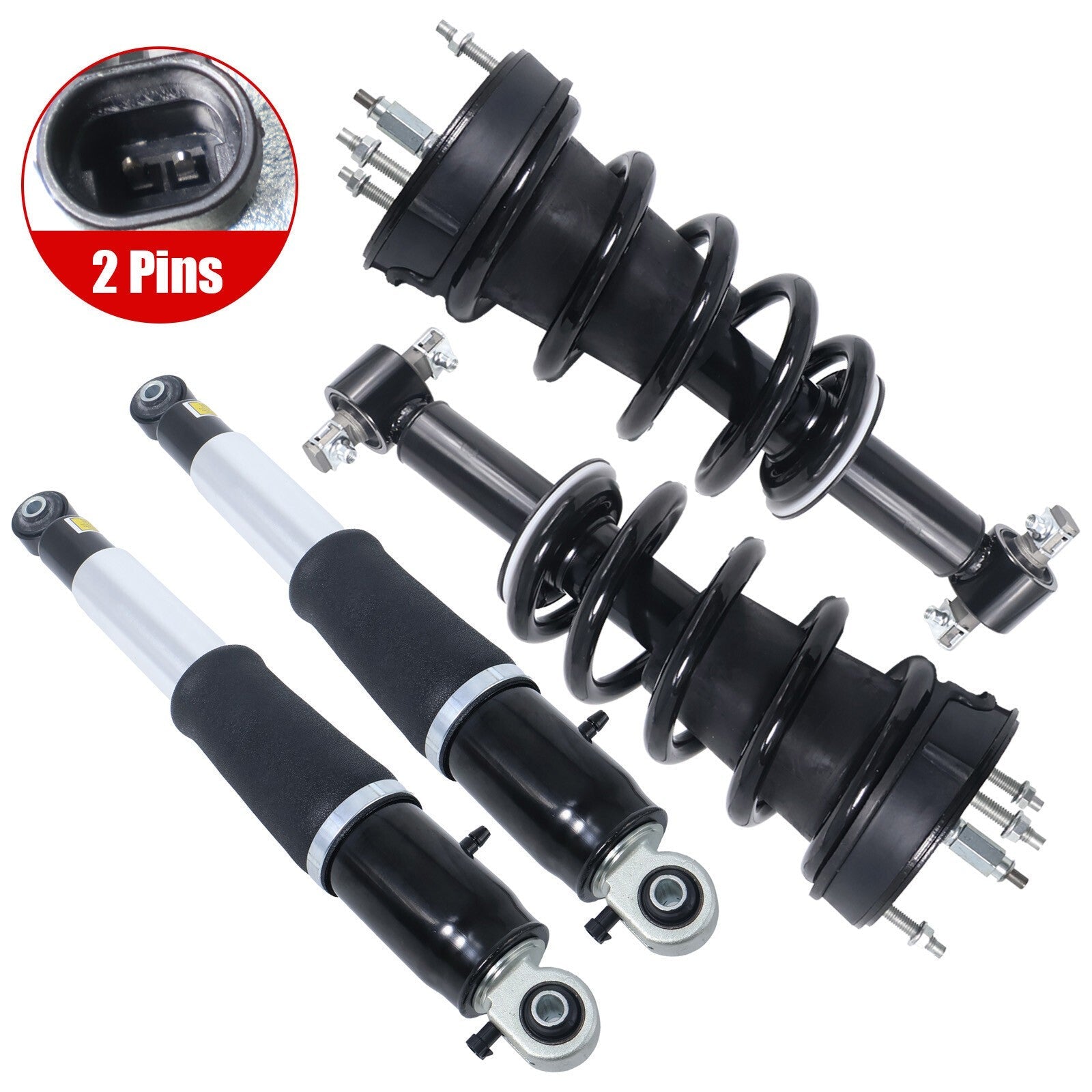For Electric Cadillac Escalade Yukon 580431 5801091 4PCS Front Rear Shock Struts