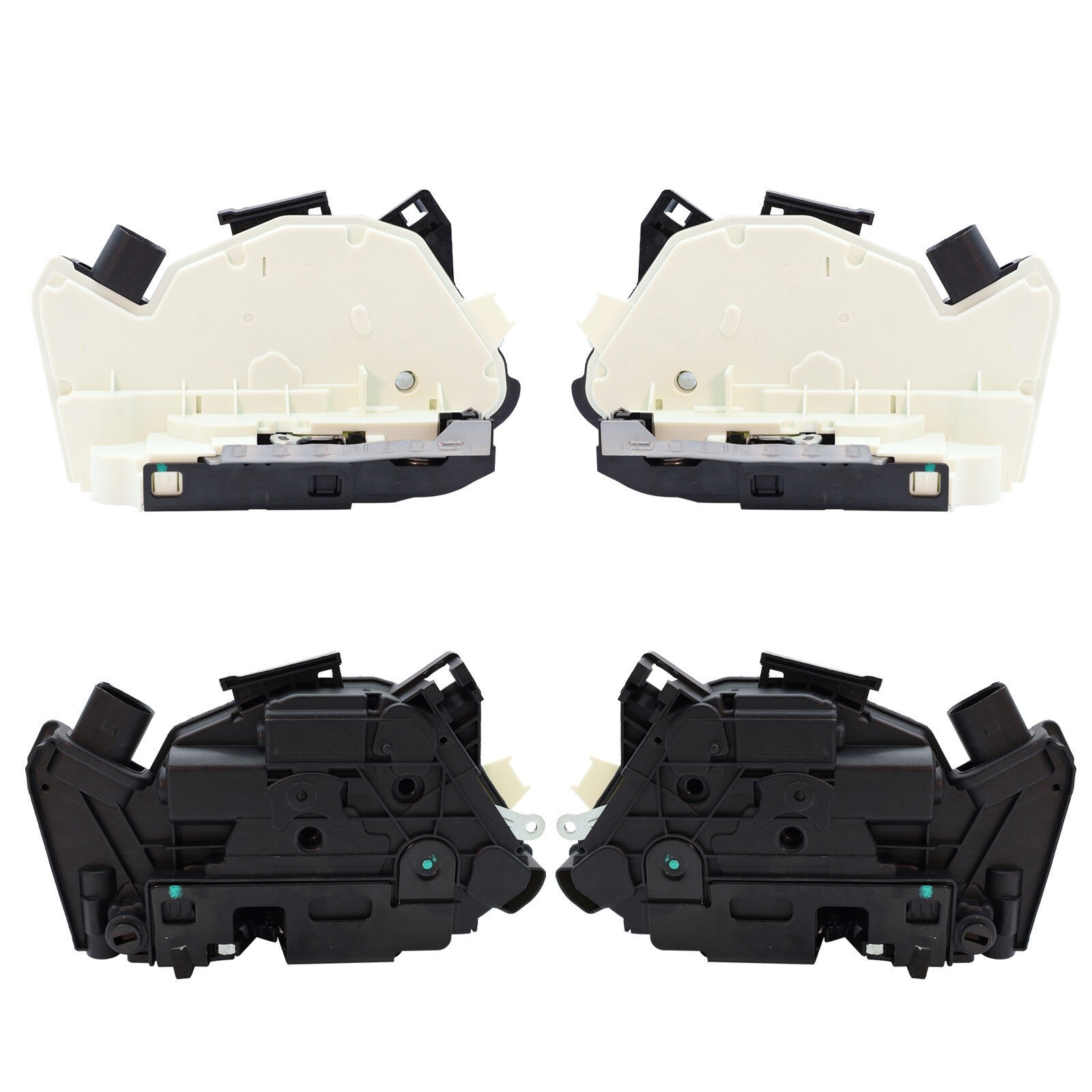 4Pcs Door Lock Actuator 7+6 Pins Front & Rear For Audi A1 Seat Ibiza Volkswagen