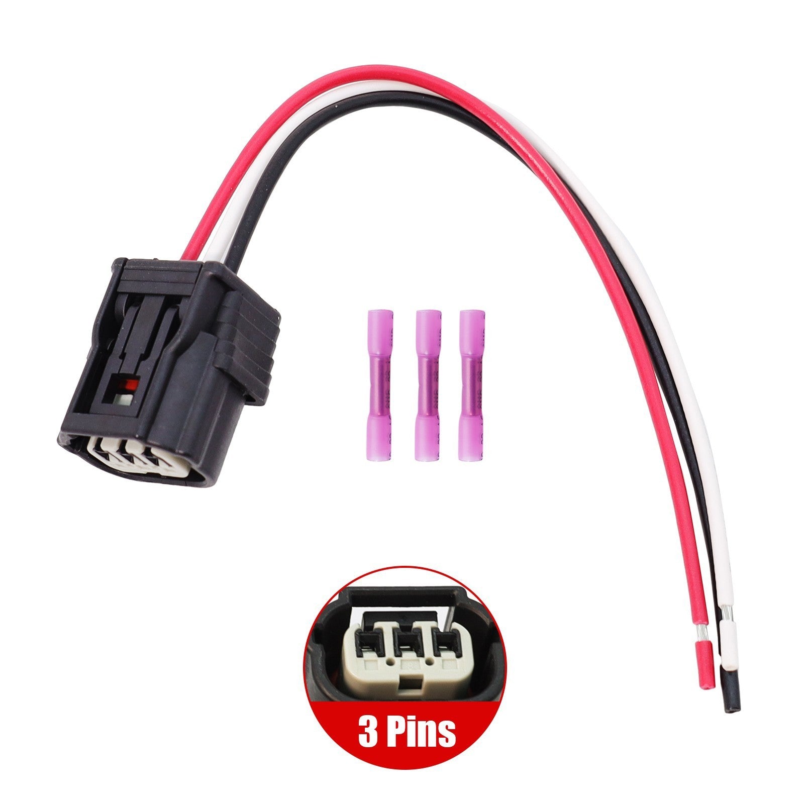 For Honda Manifold Pressure MAP Sensor Connector Pigtail With 3 Terminals 06-21