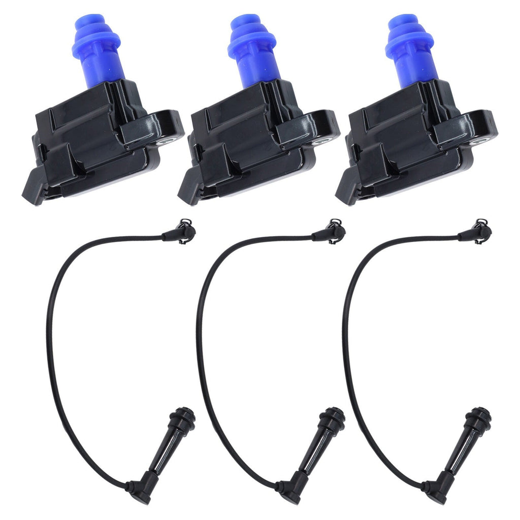 3X Ignition Coil With Wireset 9091902216 for 98-05 LEXUS IS300 TOYOTA SUPRA