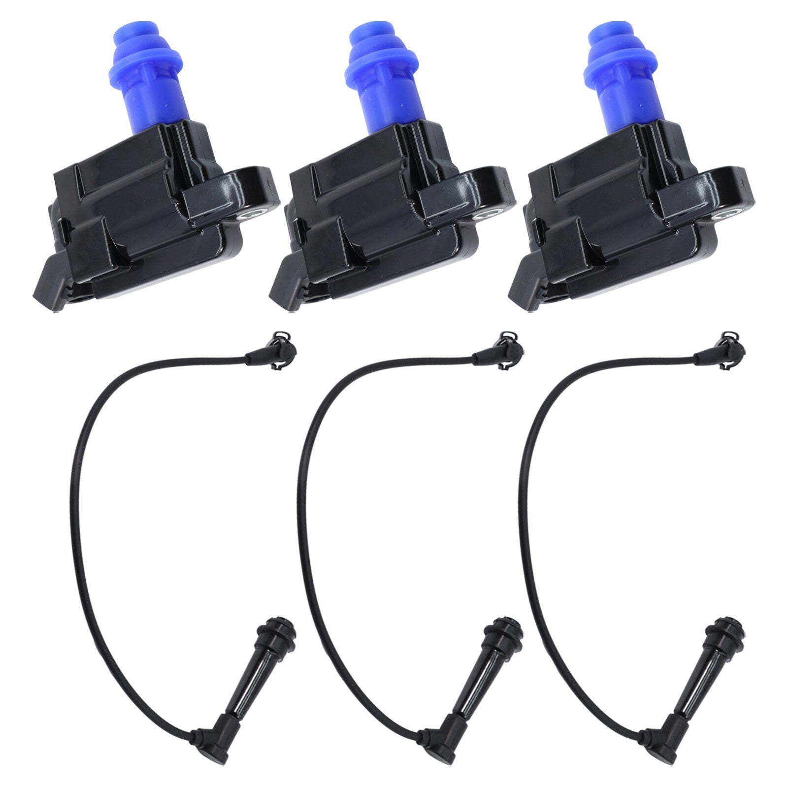 3X Ignition Coil With Wireset 9091902216 for 98-05 LEXUS IS300 TOYOTA SUPRA