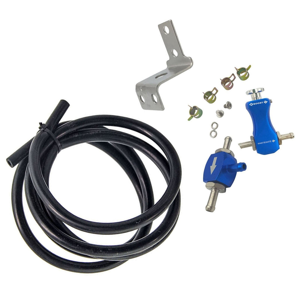 Boost Controller MBC Valve Kit Smart Turbo Boost Tee Manual Turbo Blue Universal
