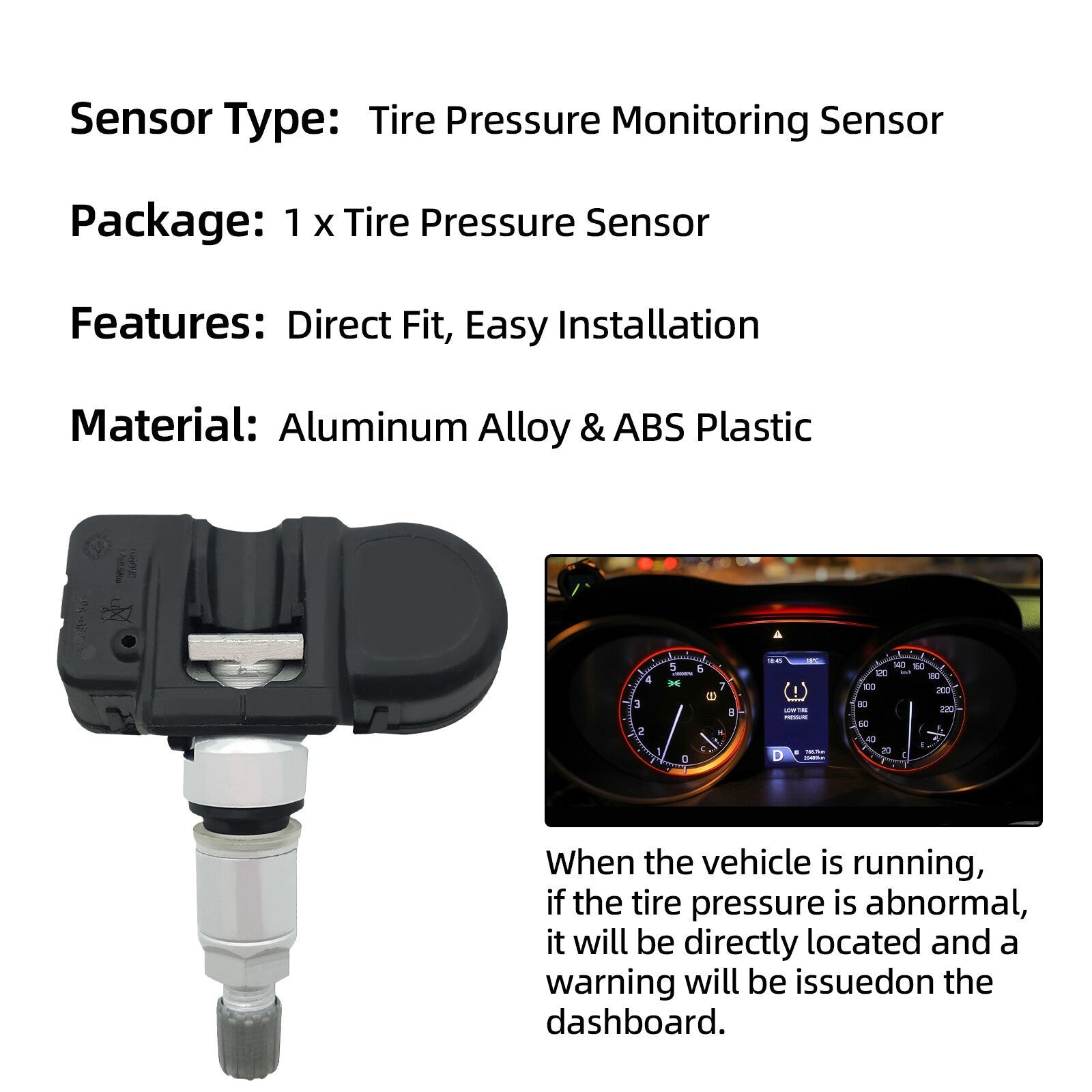 For Mercedes-Benz CL63 CLK500 E550 4X Tire Pressure Senso TPMS A0009057200