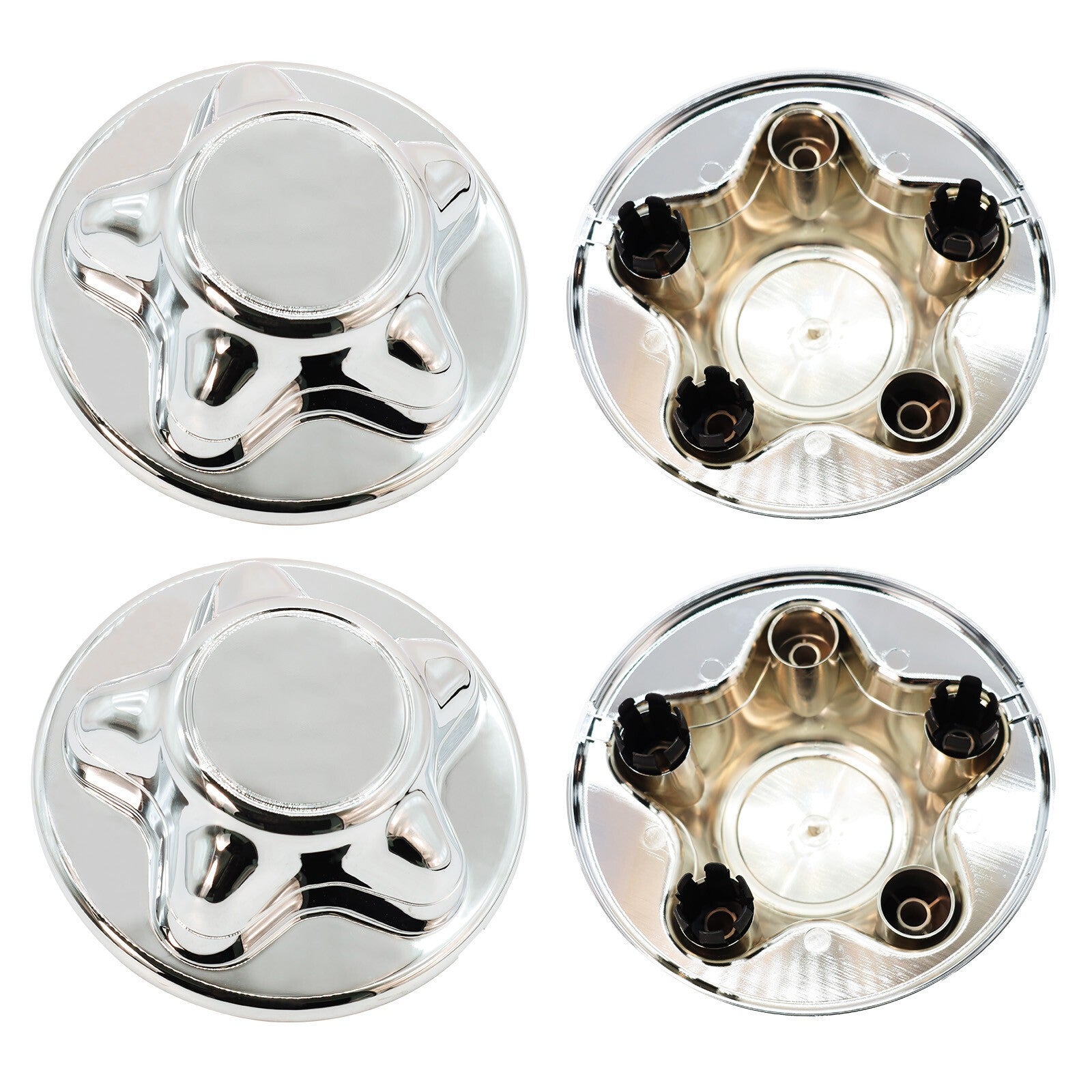 4x For Ford F150 Expedition CHROME Wheel Center Hub Caps Rim Covers 5 Lug 7 3/4"