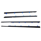 4x Weatherstrip Window Moulding Trim Seal Belt For 12-15 Honda Civic Sedan