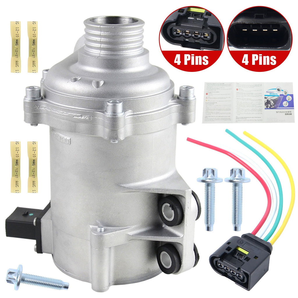 Electric Coolant Water Pump w/ Plug For BMW X3 X4 Z4 F20 F22 F32 F34 11517597715