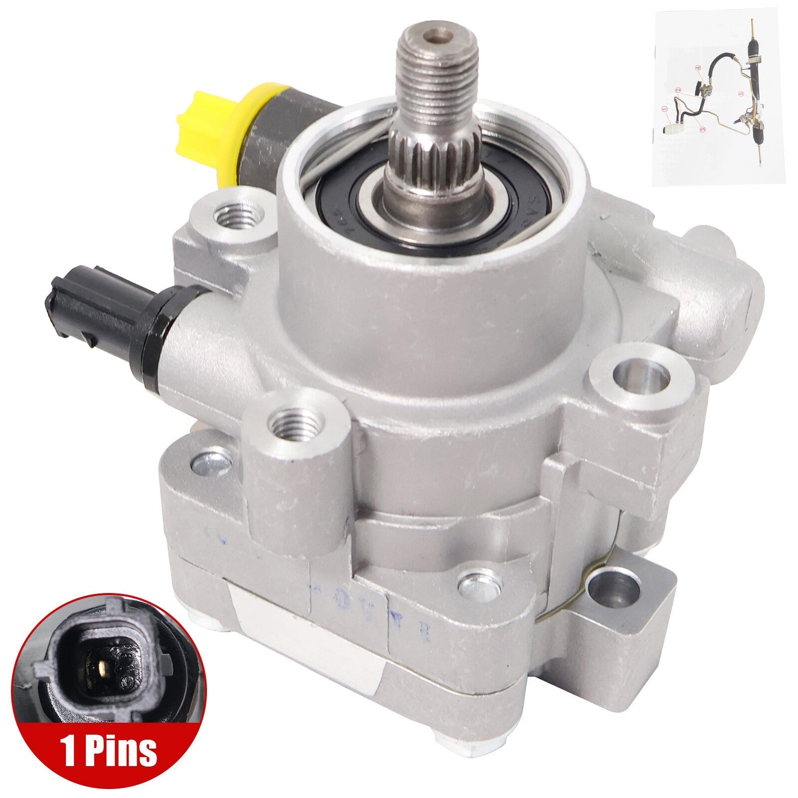 571001U000 Power Steering Pump for Hyunda Santa 2010-2012 Kia Sorento 2011-2013
