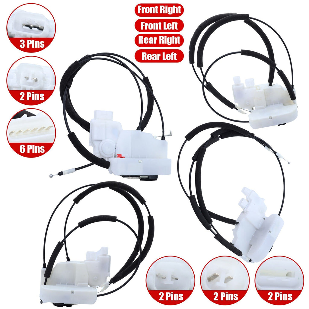 4x Front Rear Left&Right Door Lock Latch Actuator For Nissan Frontier Pathfinder