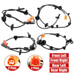 4X Front Rear ABS Wheel Speed Sensor Right & Left Side Fits 2007-2008 Honda Fit