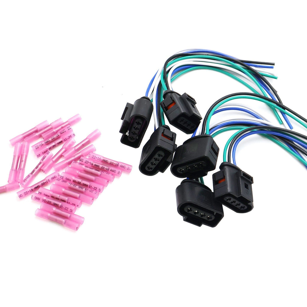 For VW Audi 1J0973724 6x Ignition Coil Connector Harness Plug Wiring W/Terminals