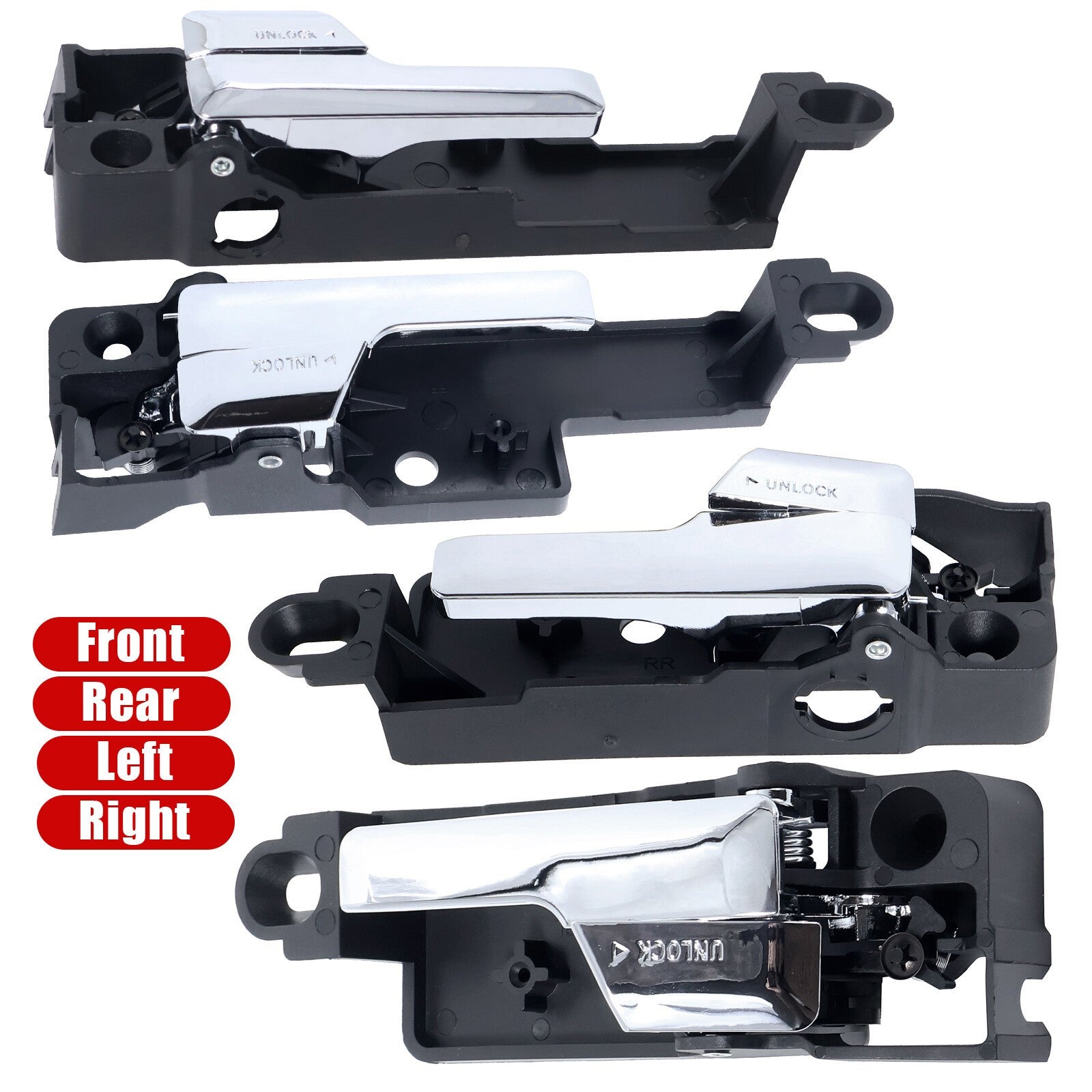 For 06-12 Ford Fusion Mercury Milan Lincoln 6E5Z5422601A 4x Interior Door Handle
