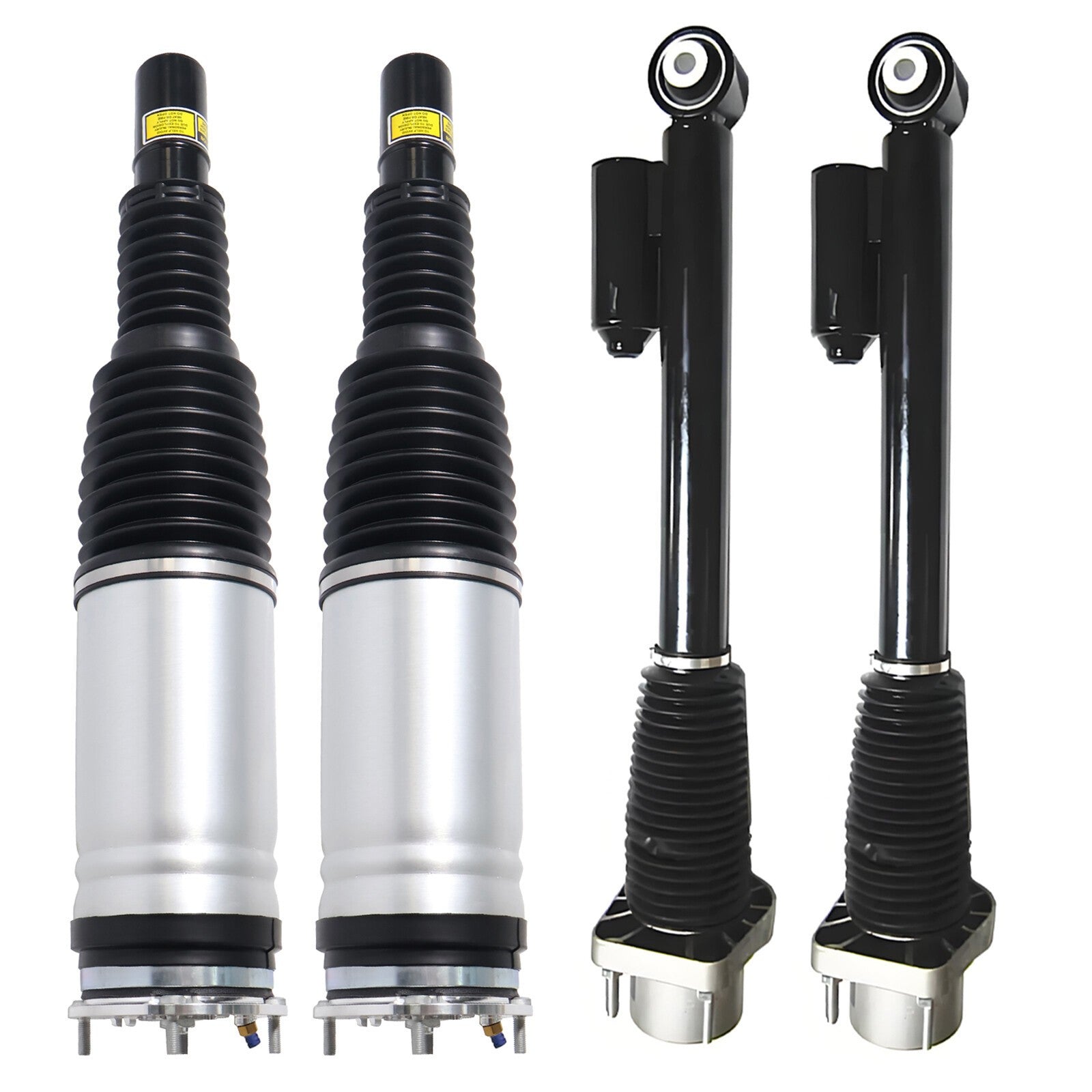 For Range Rover L405 12-20 Set of 4 Front Rear Air Suspension Shock Struts w/CVD
