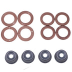 3X Cylinder Injector Seal Kit w/Heat Shield For Kubota D662 D7223 15221-94020
