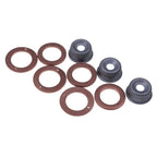 3X Cylinder Injector Seal Kit w/Heat Shield For Kubota D662 D7223 15221-94020